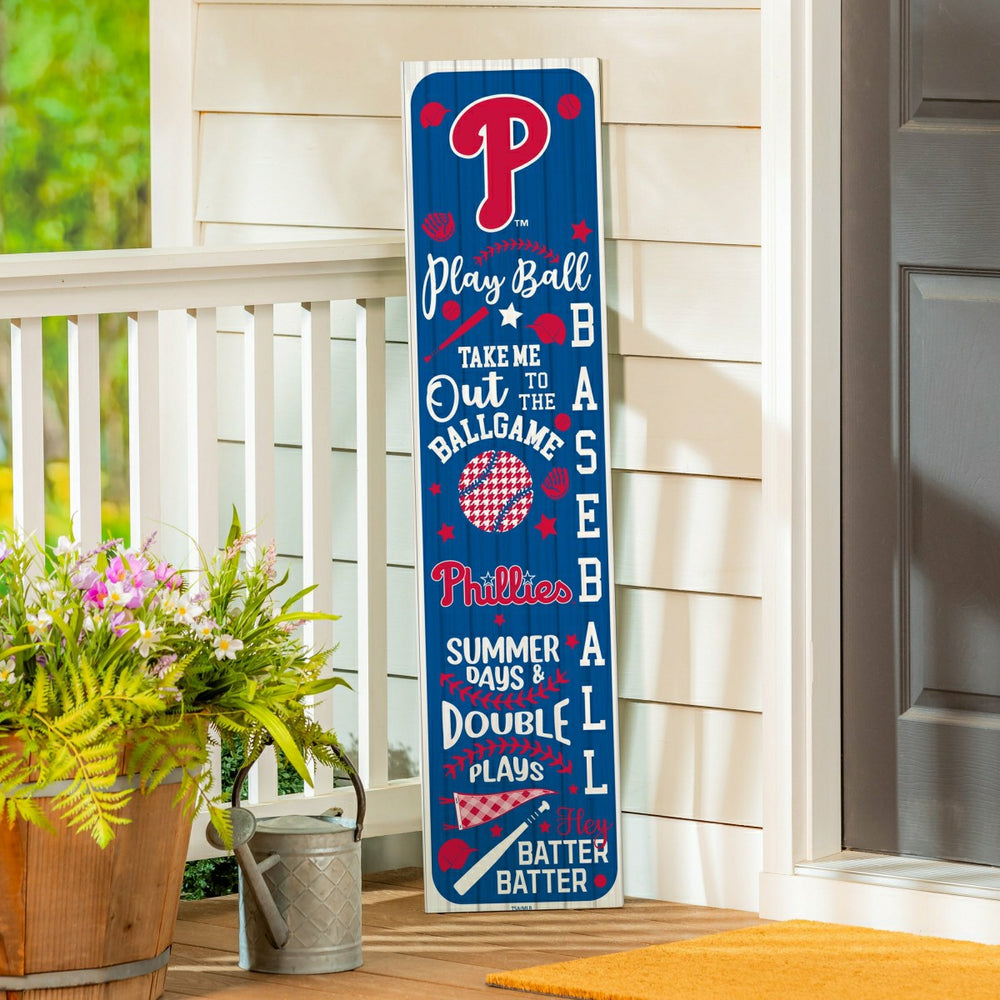 Philadelphia Phillies, Spring Seasonal Leaner, 46" Double Sided, MLB, Home