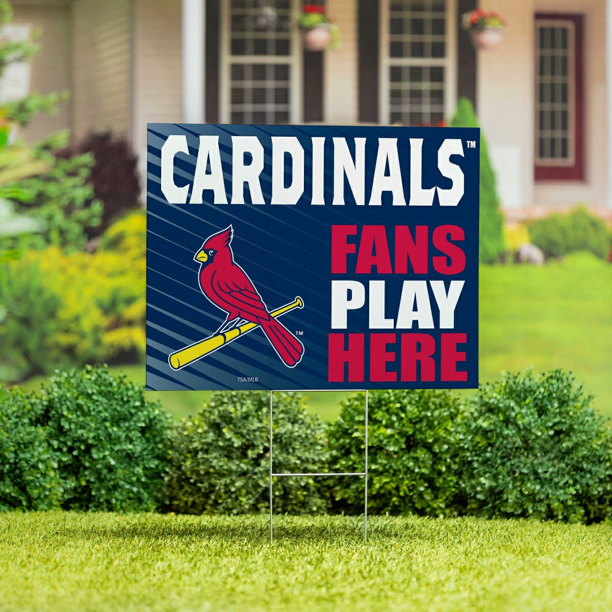 St Louis Cardinals Coroplast Yard Sign "Fans Play Here", MLB, Home