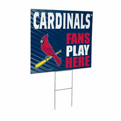 St Louis Cardinals Coroplast Yard Sign "Fans Play Here", MLB, Home