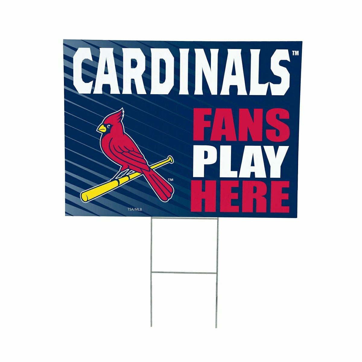 St Louis Cardinals Coroplast Yard Sign "Fans Play Here", MLB, Home