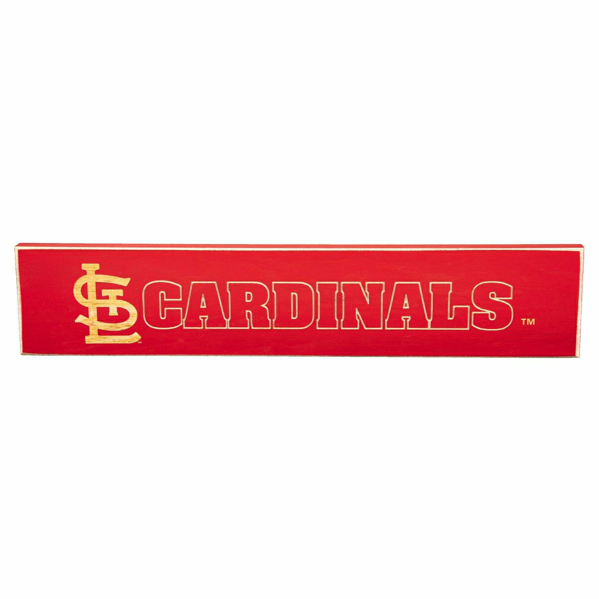 St Louis Cardinals Engraved Wood Sign, 3.5" x 18", MLB, Home