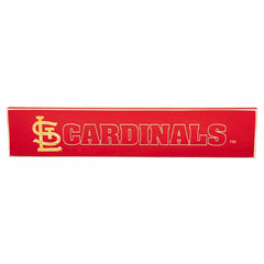 St Louis Cardinals Engraved Wood Sign, 3.5" x 18", MLB, Home