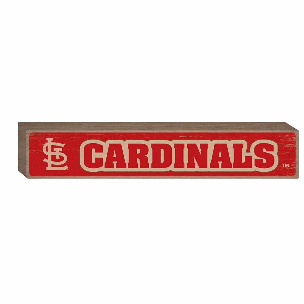 St Louis Cardinals Engraved Wood Sign, 3.5" x 18", MLB, Home