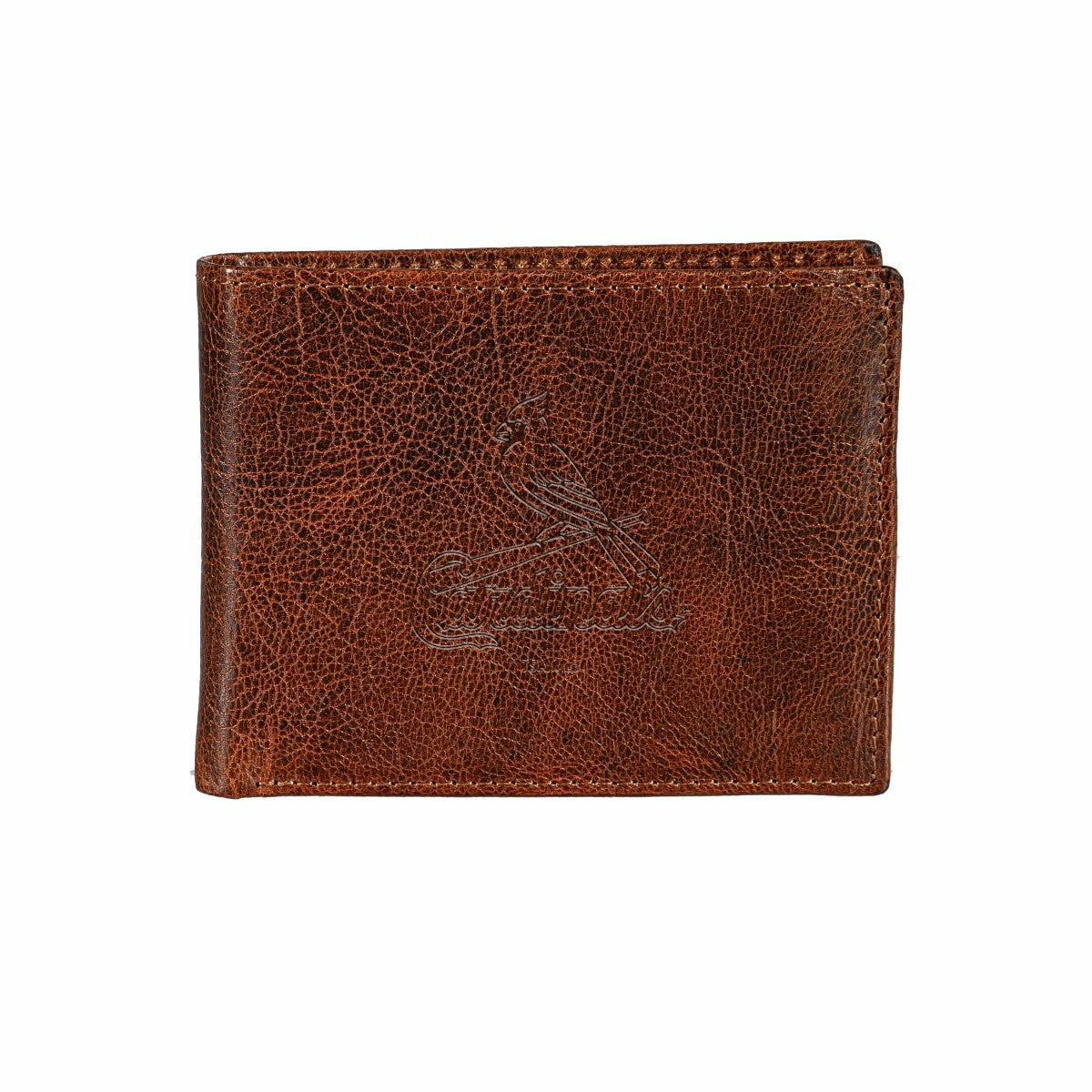 St Louis Cardinals, Embossed 100% Genuine Tumbled Leather Passcase Bi-, MLB, Home