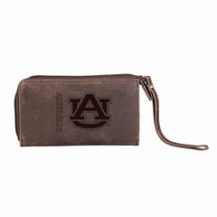 Wristlet Wallet, Brown, Auburn University, Collegiate, Home