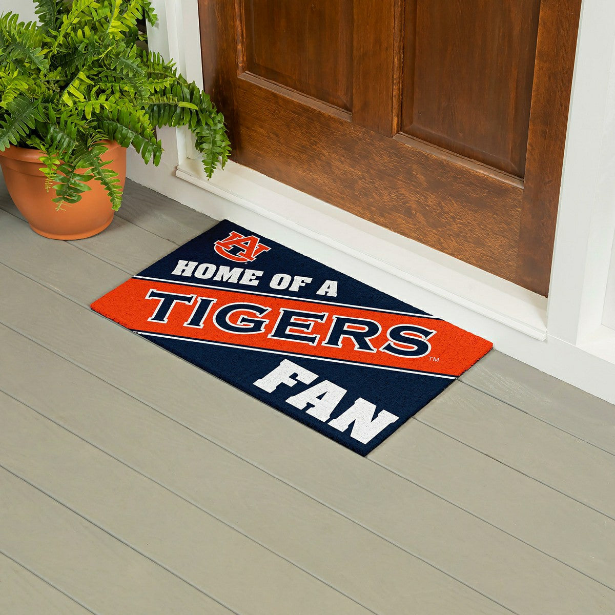 Auburn University, PVC Mat COLOR, Home of a Fan, Collegiate