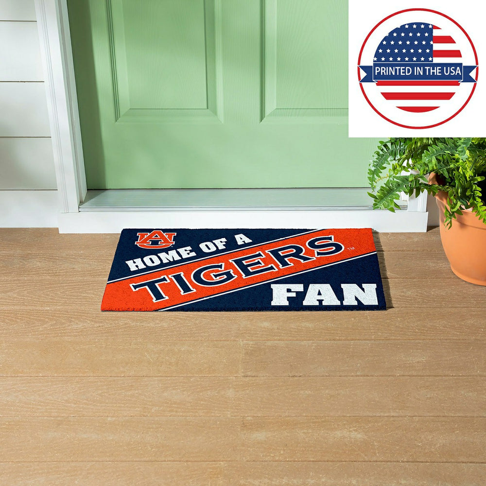 Auburn University, PVC Mat COLOR, Home of a Fan, Collegiate