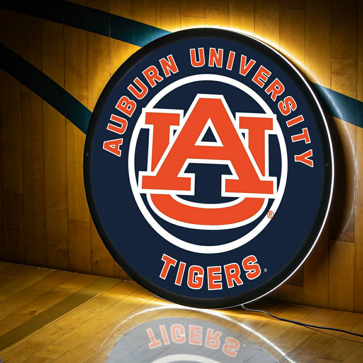 LED Wall Decor, Round, Auburn University, Collegiate, Home