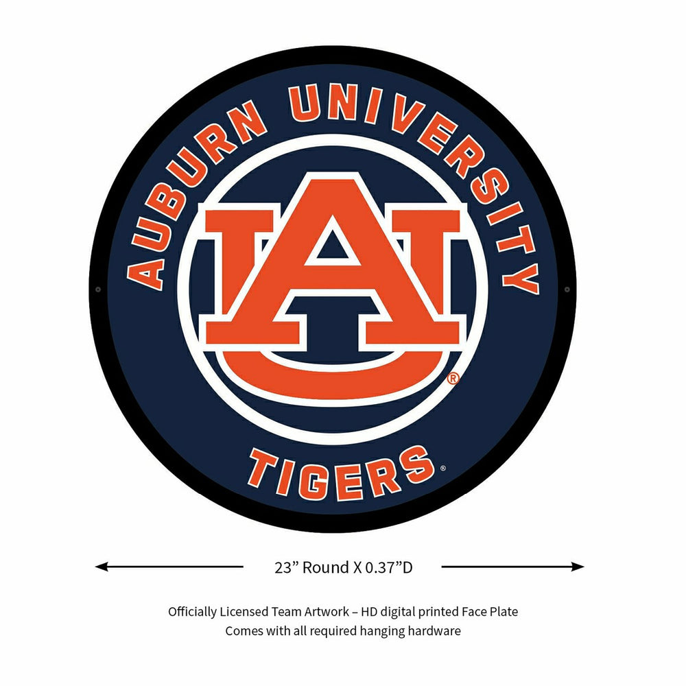 LED Wall Decor, Round, Auburn University, Collegiate, Home