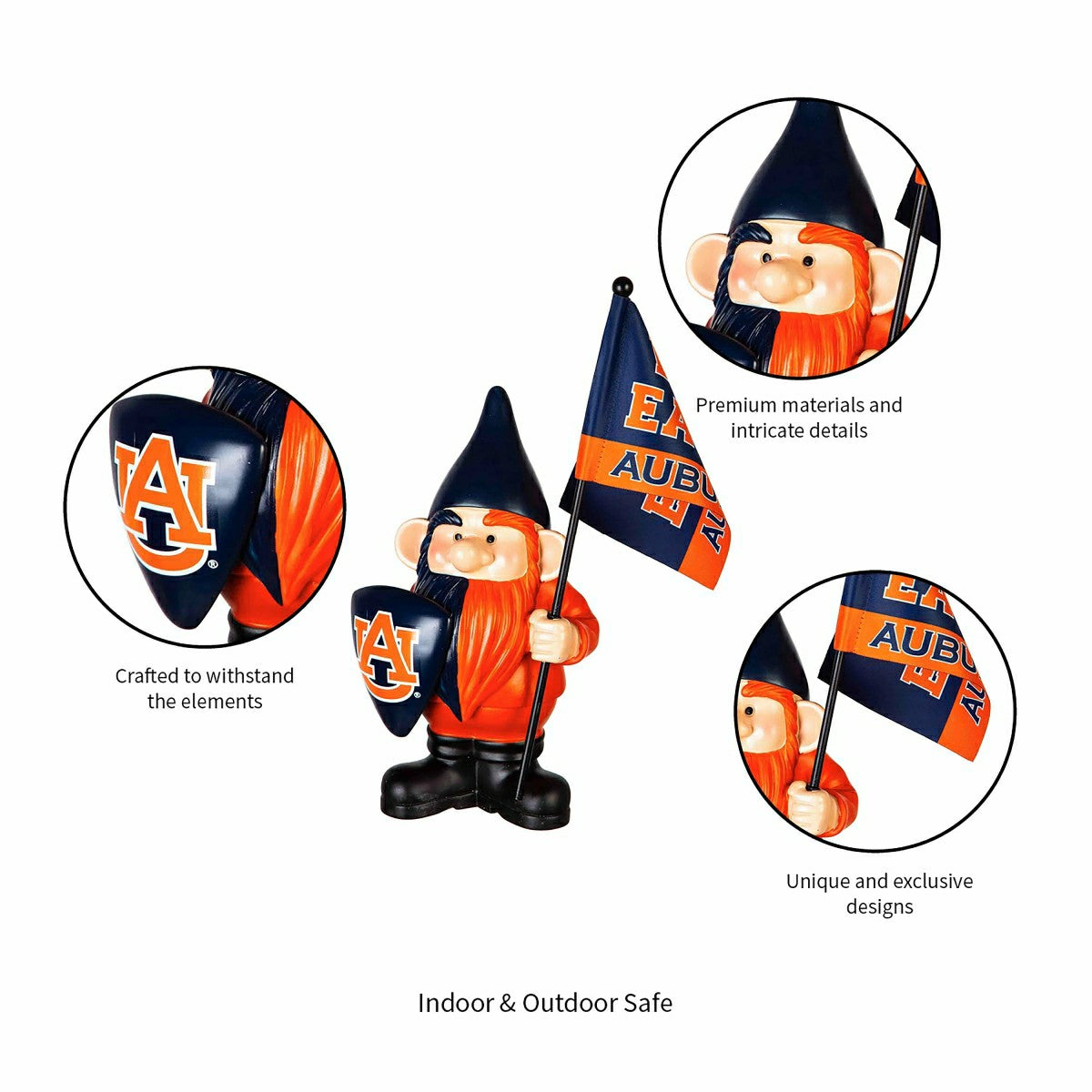 Auburn University, Flag Holder Gnome, Collegiate, Home