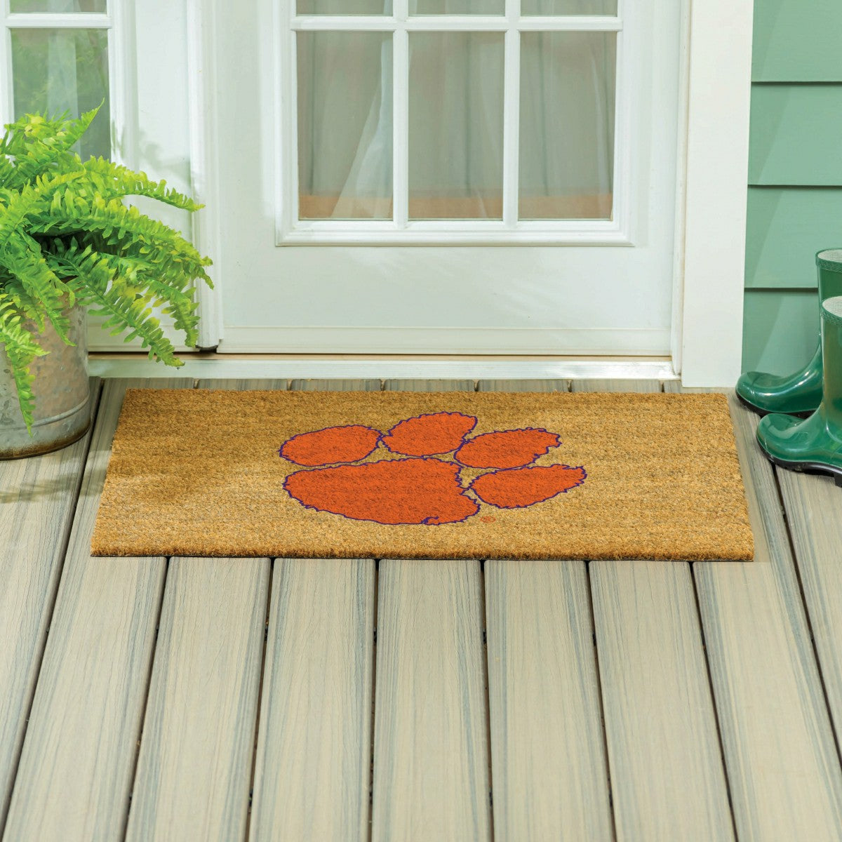 Clemson University Large Full Color Coir Mat, 36"x24", Collegiate