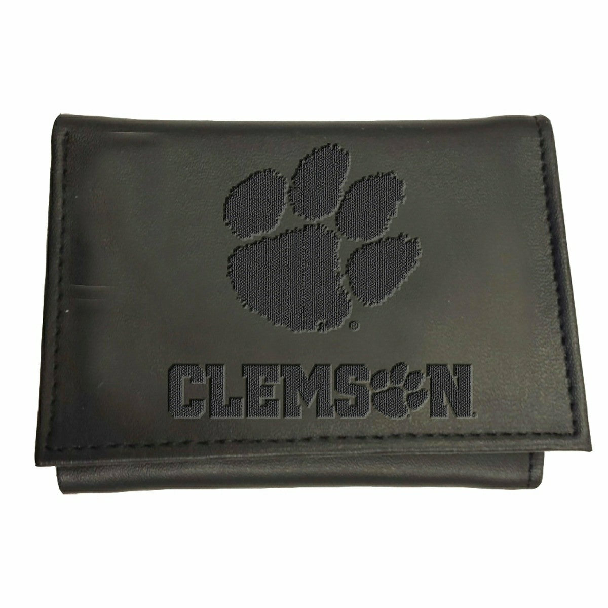 Clemson University, Tri-Fold Wallet, Black, Collegiate, Home