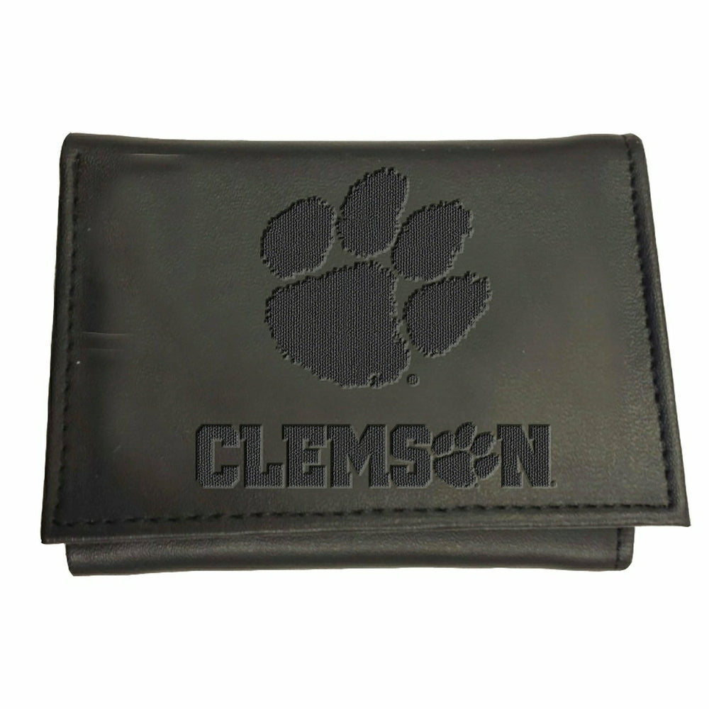 Clemson University, Tri-Fold Wallet, Black, Collegiate, Home