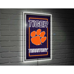 Clemson University College Rectangle Neolite LED Decor, Collegiate, Home