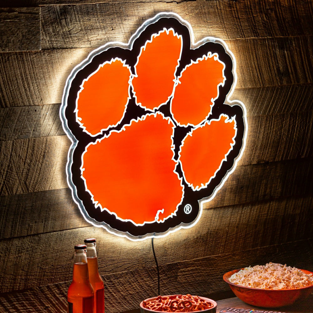 LED Wall Decor, Glazelite, College Mascot, Clemson University, Collegiate, Home