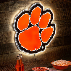 LED Wall Decor, Glazelite, College Mascot, Clemson University, Collegiate, Home
