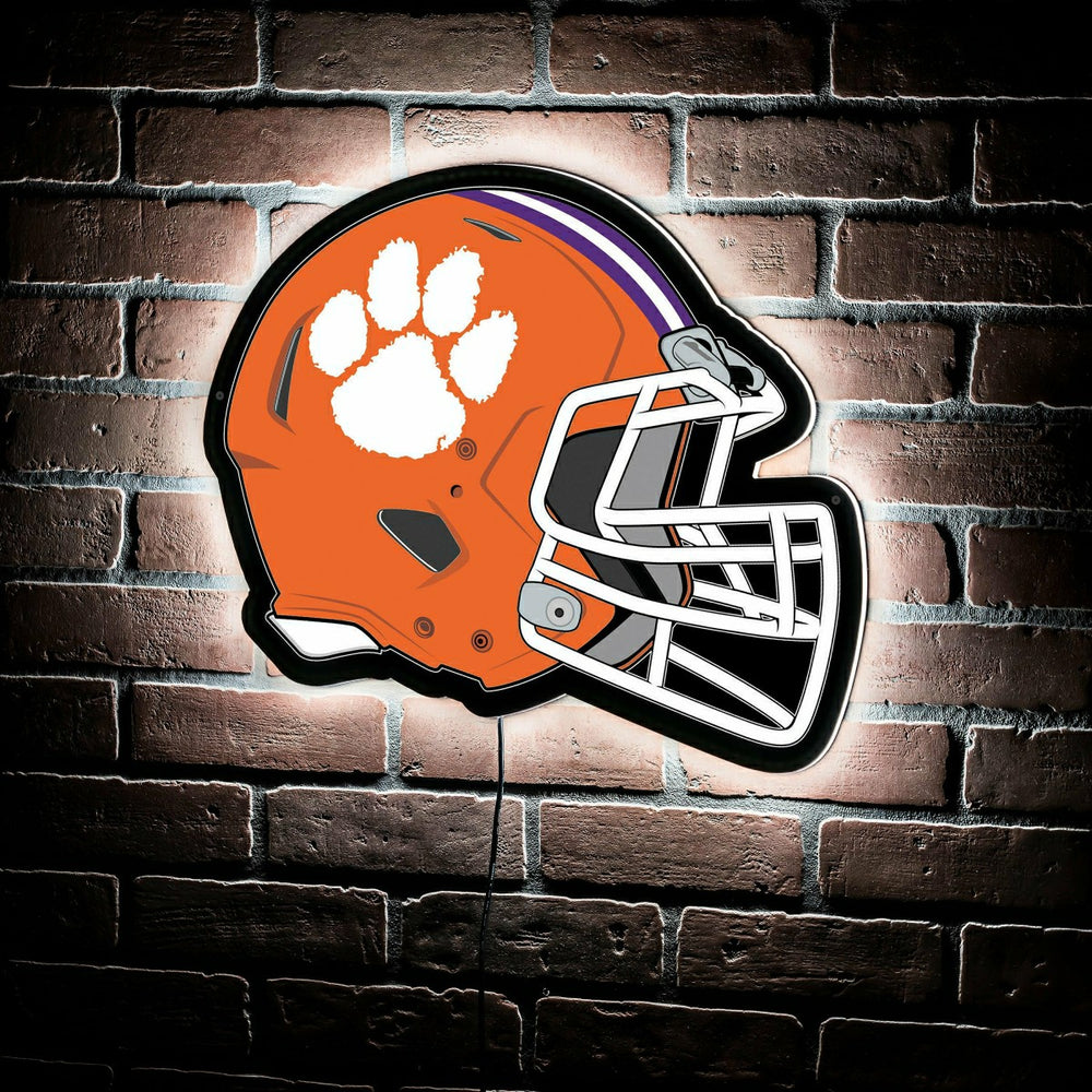 LED Wall Decor, Helmet, Clemson University, Collegiate, Home