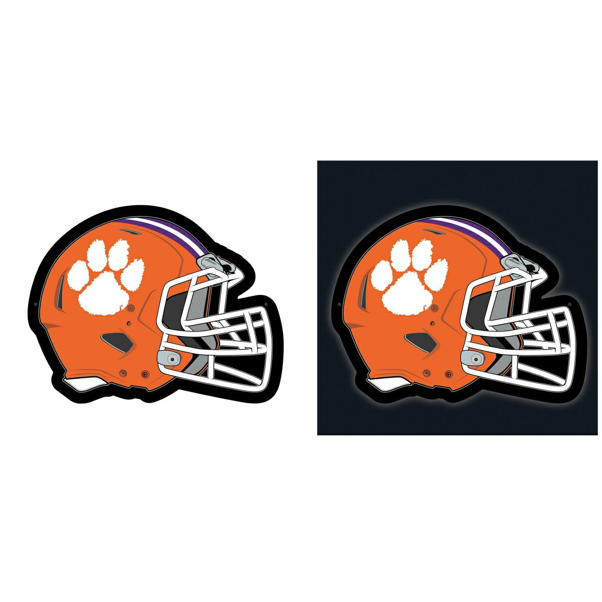 LED Wall Decor, Helmet, Clemson University, Collegiate, Home