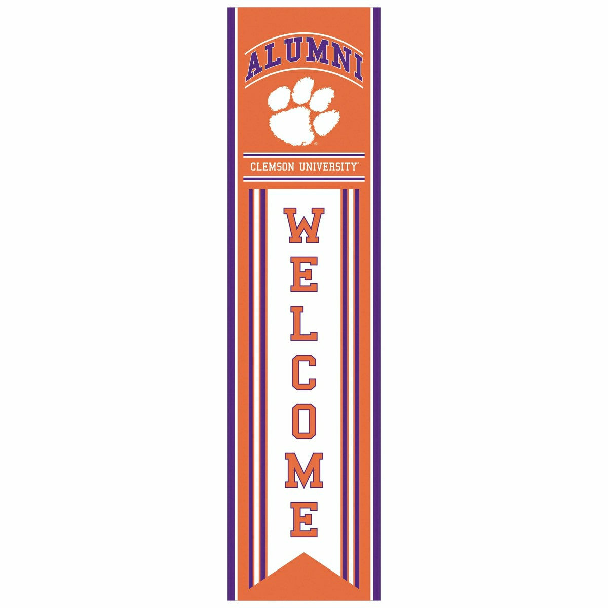 Clemson University Alumni Single Sided Large Leaner, 46", Collegiate, Home