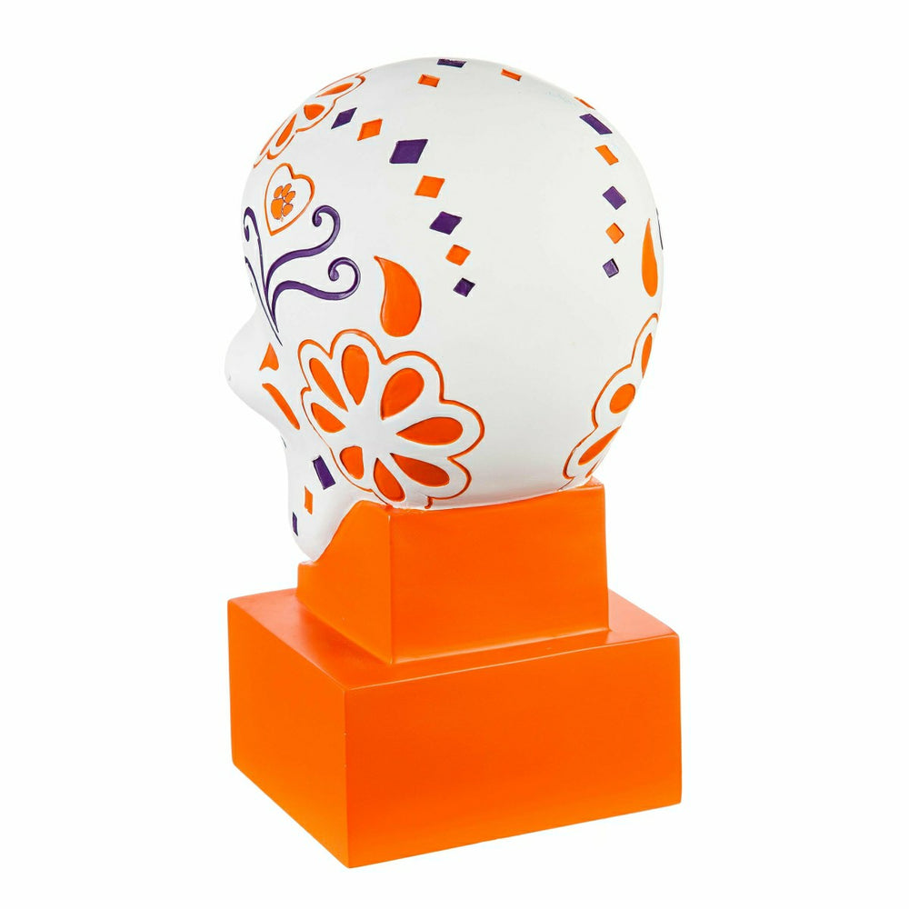 Clemson University Sugar Skull Statue, Collegiate, Home