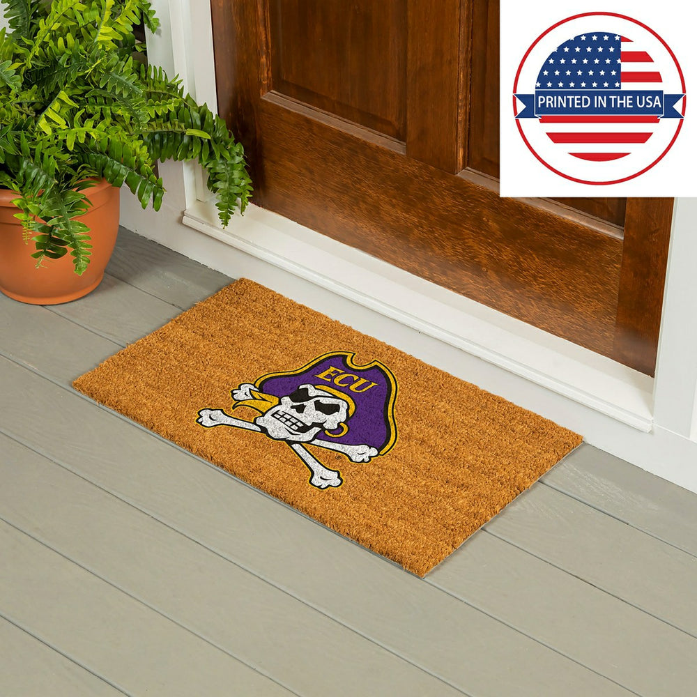 Coir Mat, 16"x28", East Carolina University, Collegiate