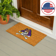 Coir Mat, 16"x28", East Carolina University, Collegiate