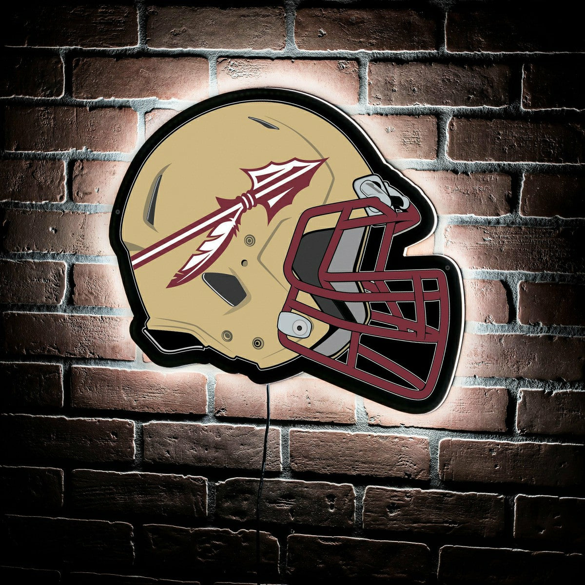 LED Wall Decor, Helmet, Florida State University, Collegiate, Home