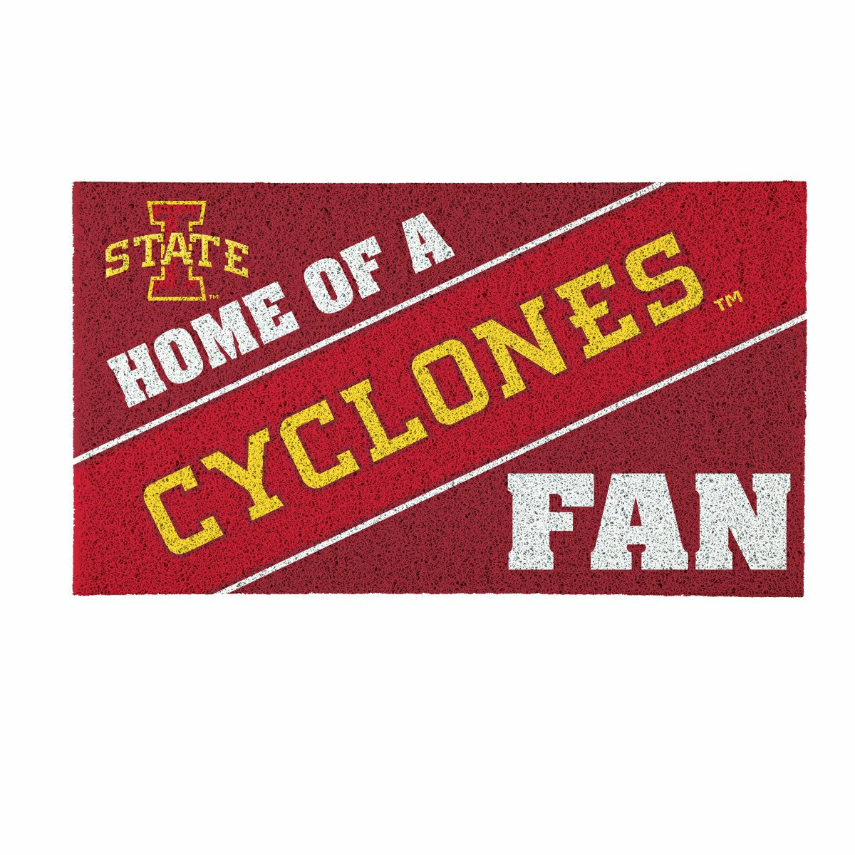 Iowa State University, PVC Mat COLOR, Home of a Fan, Collegiate
