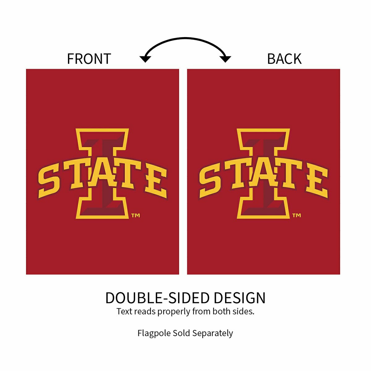 Applique Flag, Gar., Iowa State University, Collegiate, Home