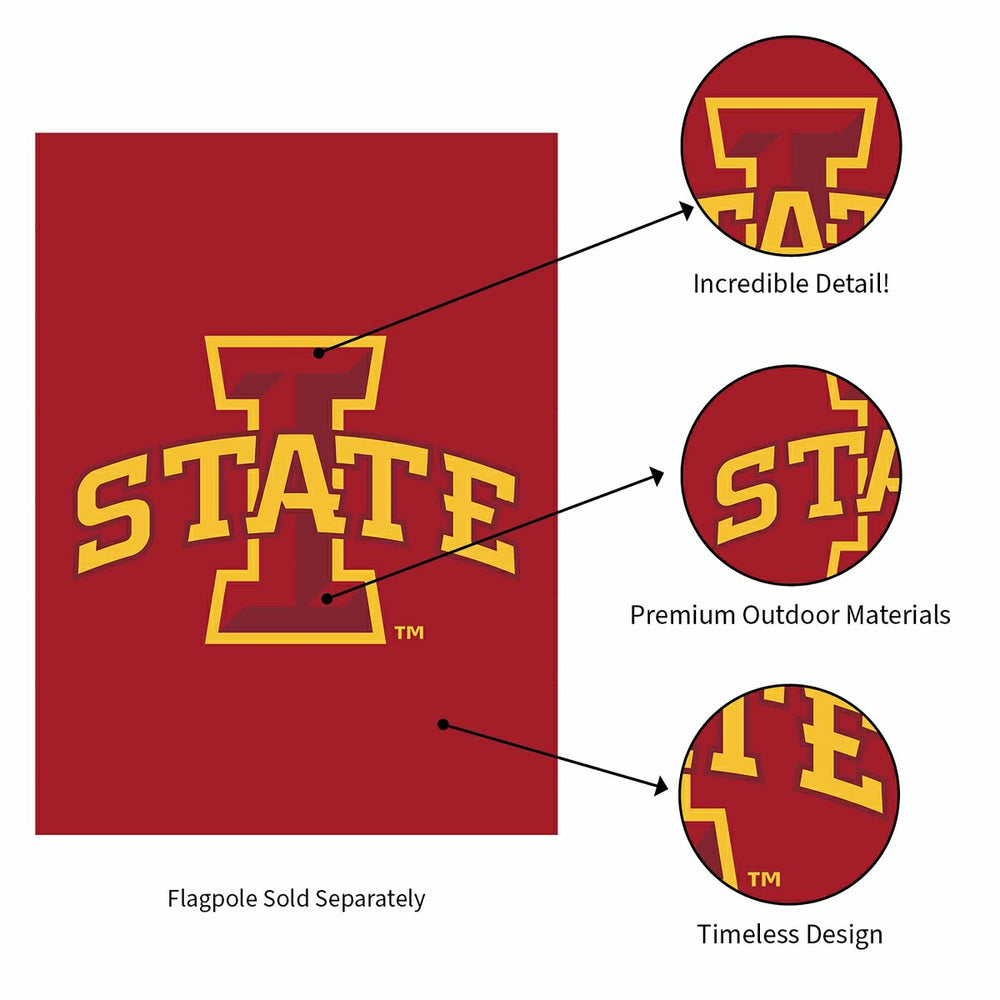 Applique Flag, Gar., Iowa State University, Collegiate, Home