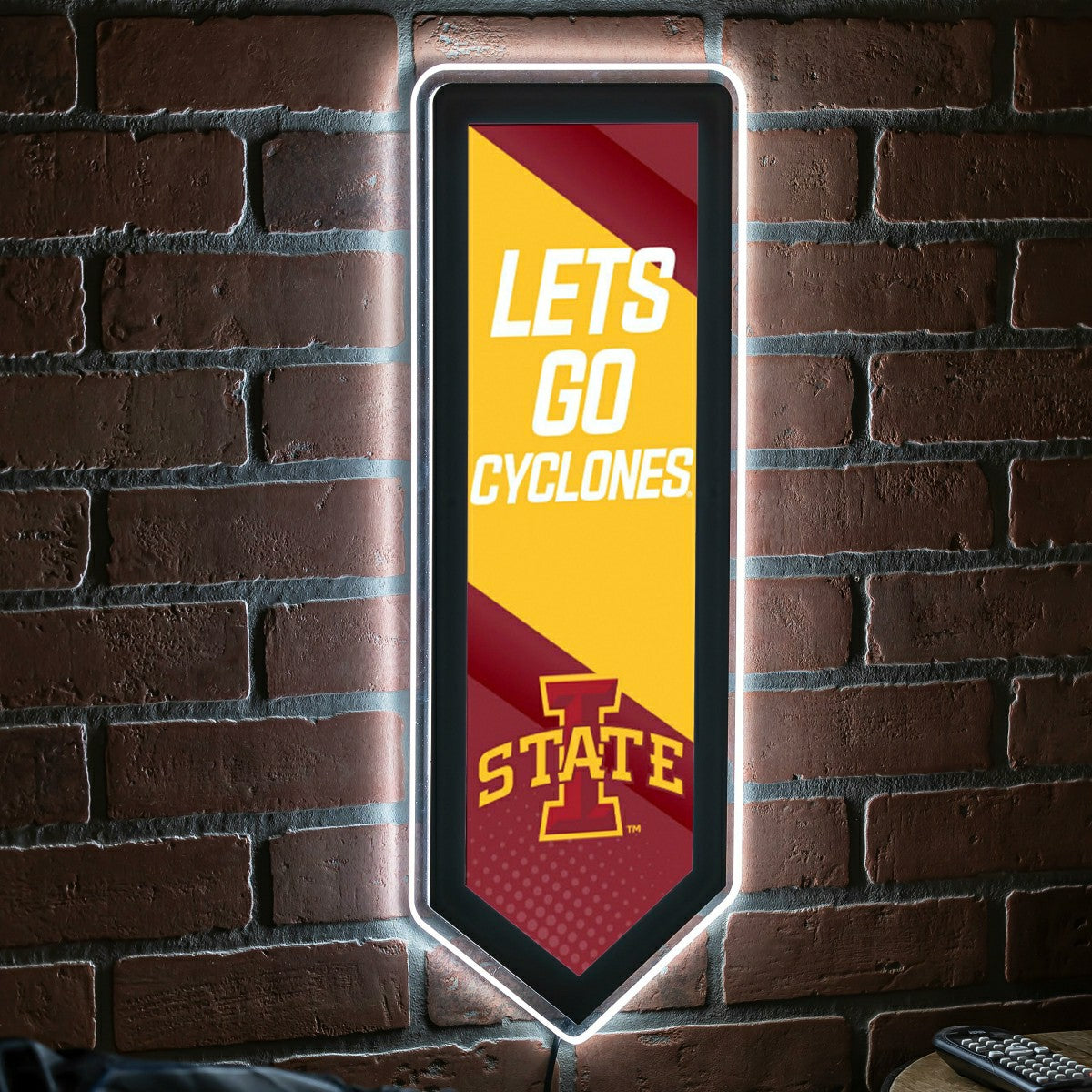 LED Wall Decor, Pennant, Iowa State University, Collegiate, Home