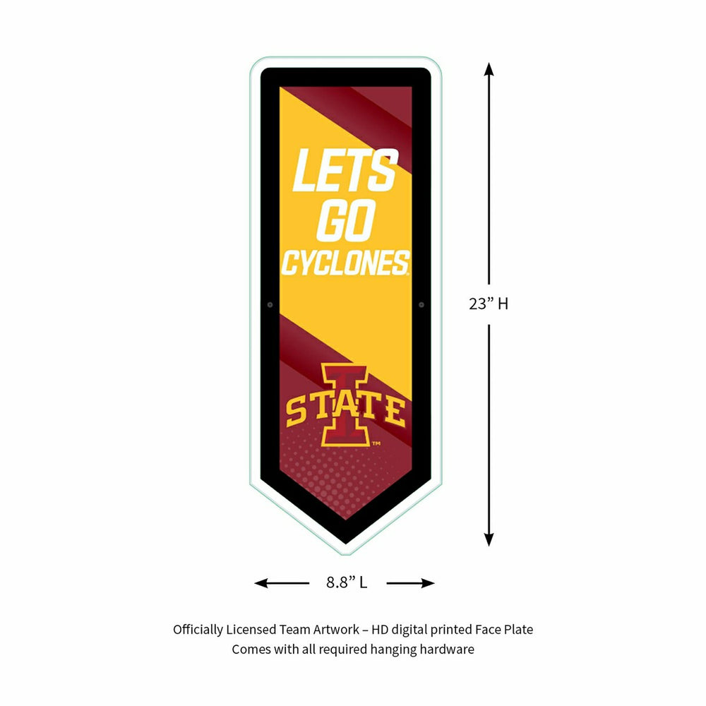 LED Wall Decor, Pennant, Iowa State University, Collegiate, Home