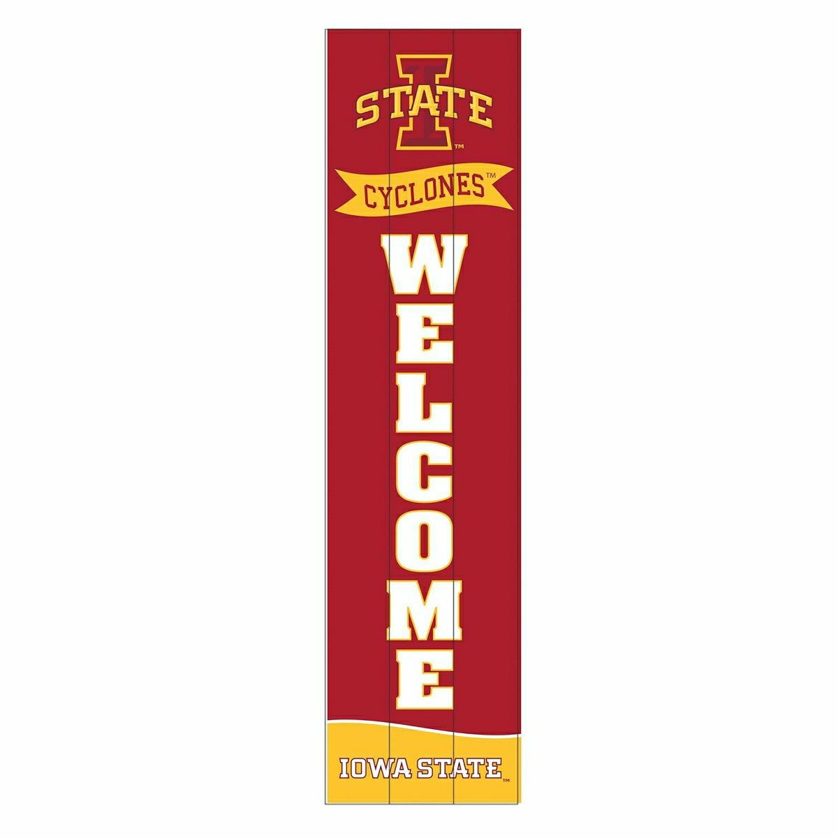 Iowa State University Large Single Sided Leaner, 46", Collegiate, Home
