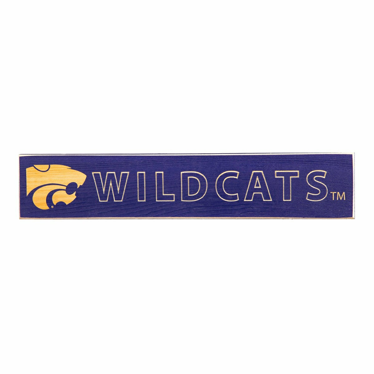 Kansas State University Engraved Wood Sign, 3.5" x 18", Collegiate, Home