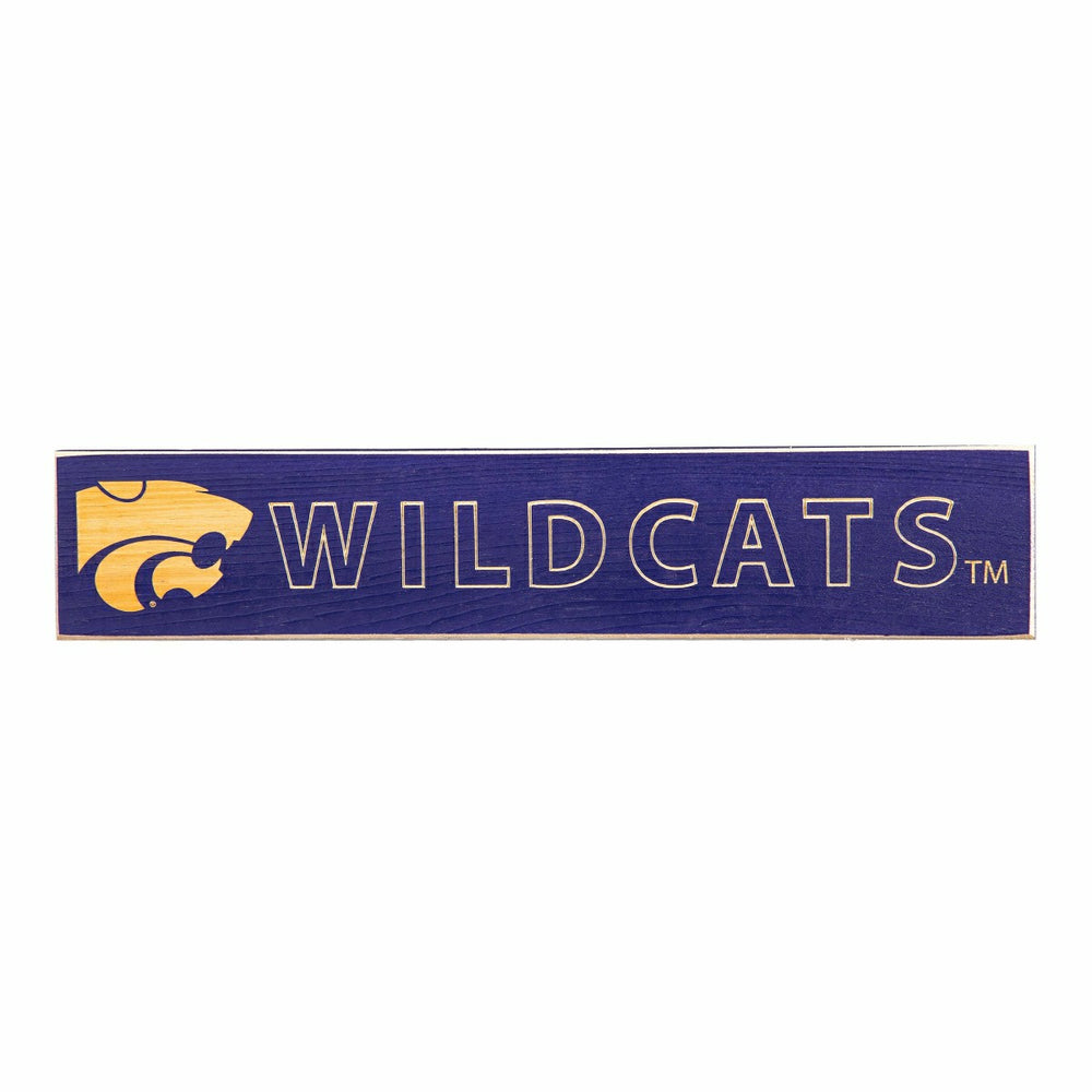 Kansas State University Engraved Wood Sign, 3.5" x 18", Collegiate, Home