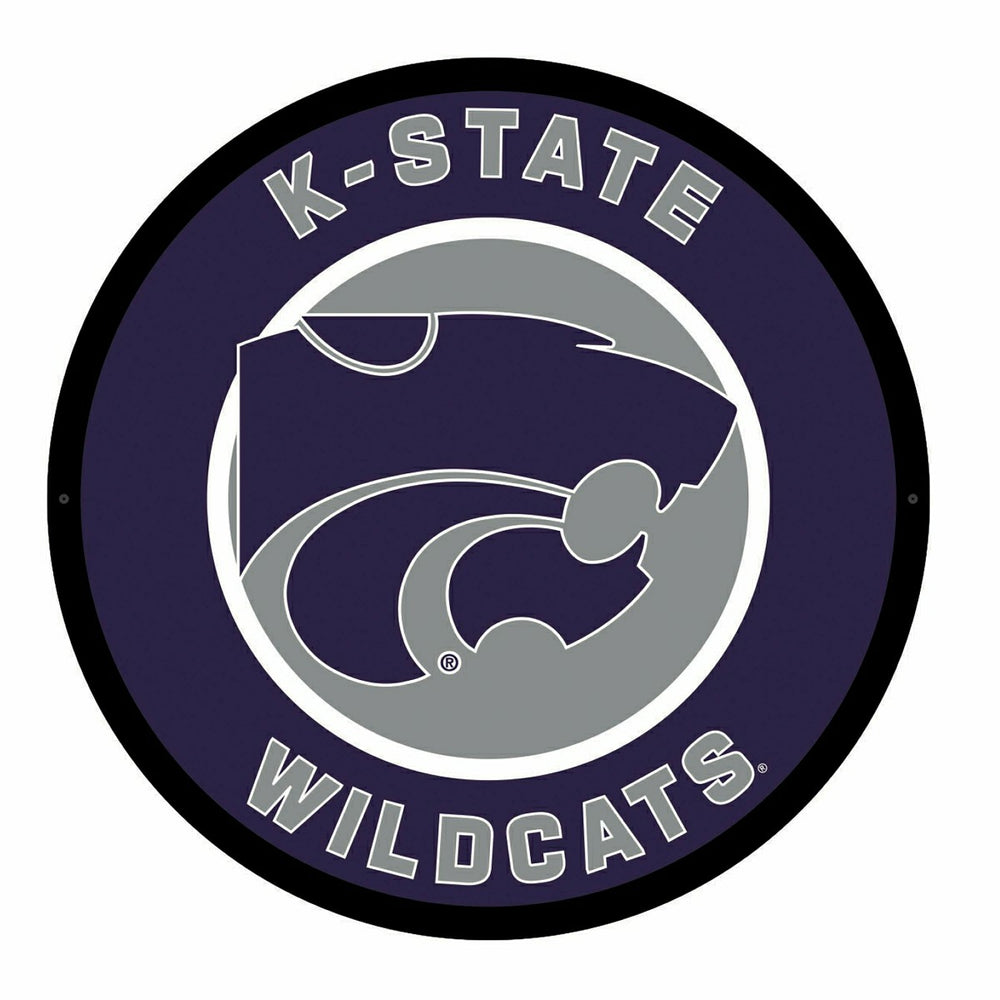 LED Wall Decor, Round, Kansas State University, Collegiate, Home