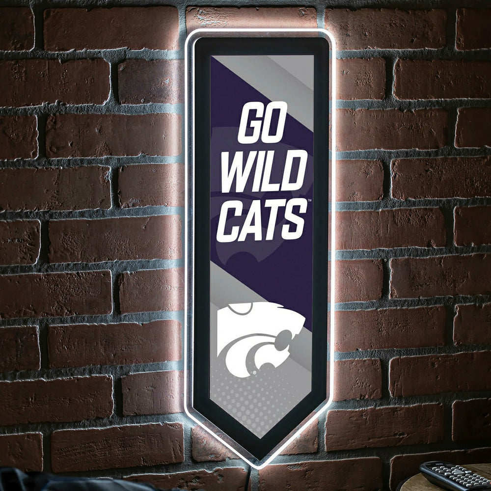 LED Wall Decor, Pennant, Kansas State University, Collegiate, Home