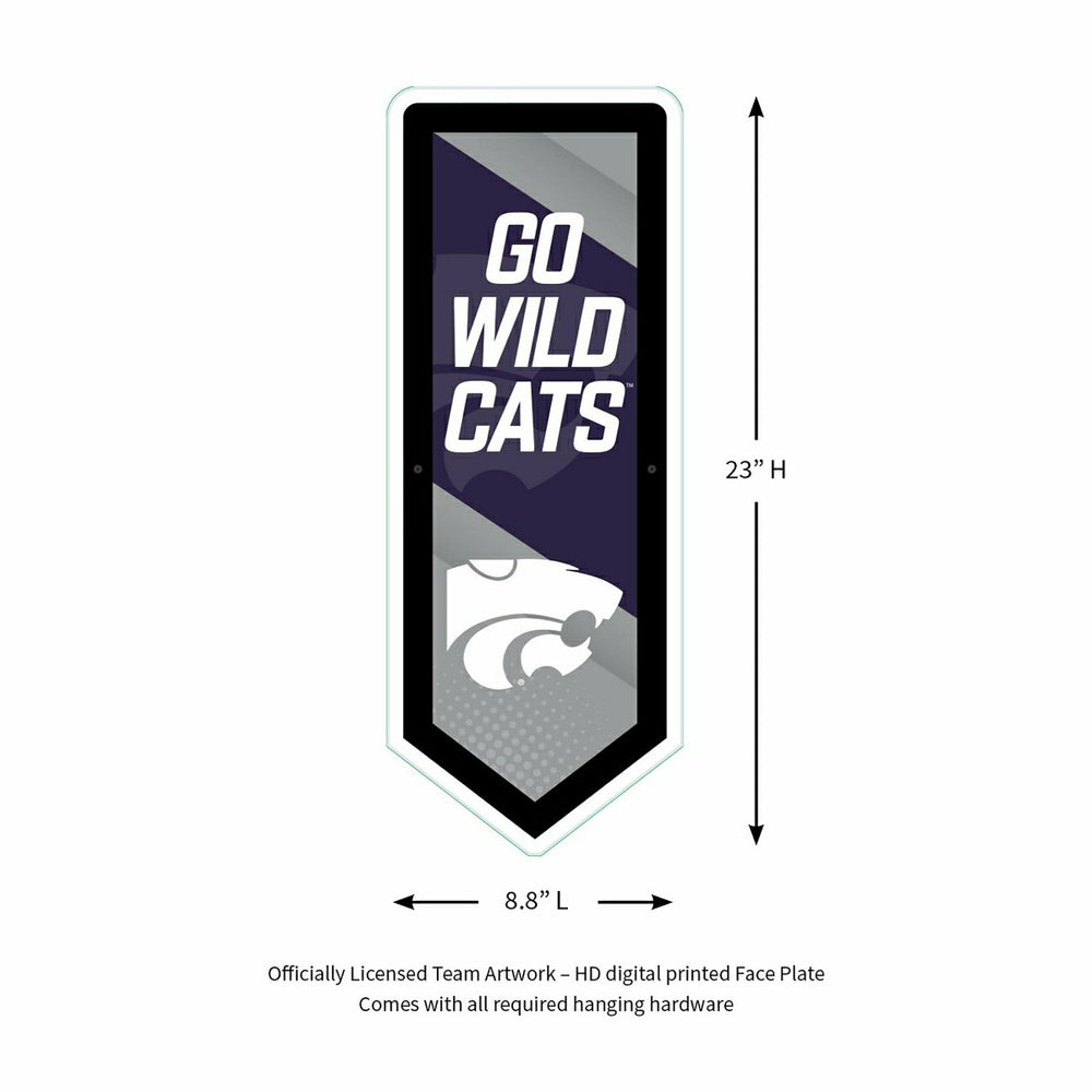 LED Wall Decor, Pennant, Kansas State University, Collegiate, Home