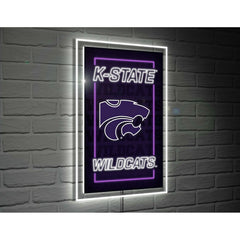 Kansas State University College Rectangle Neolite LED Decor, Collegiate, Home