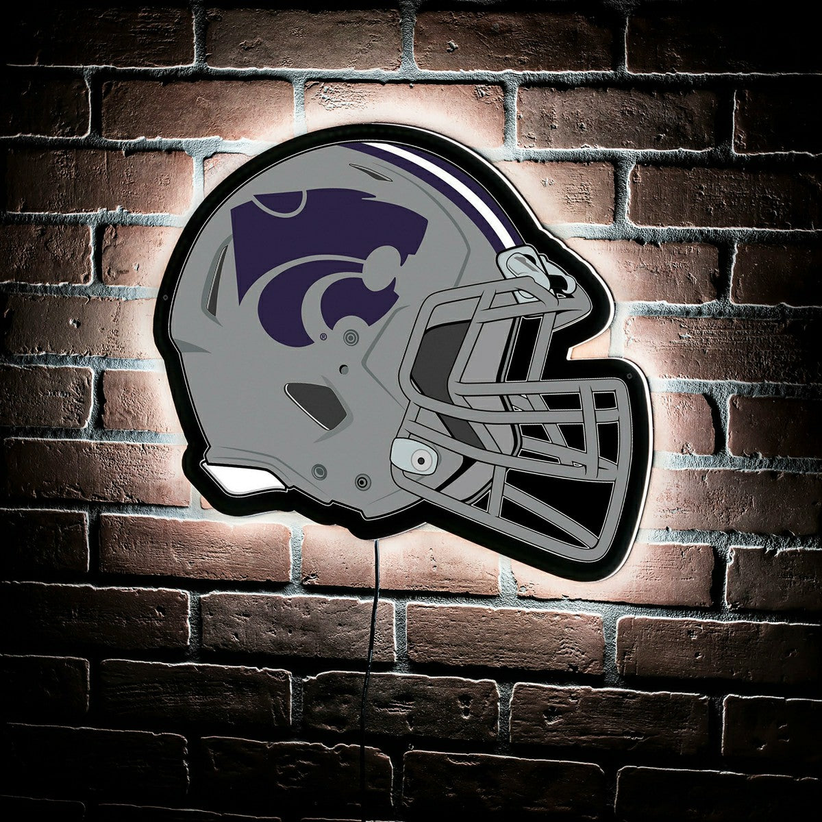 LED Wall Decor, Helmet, Kansas State University, Collegiate, Home