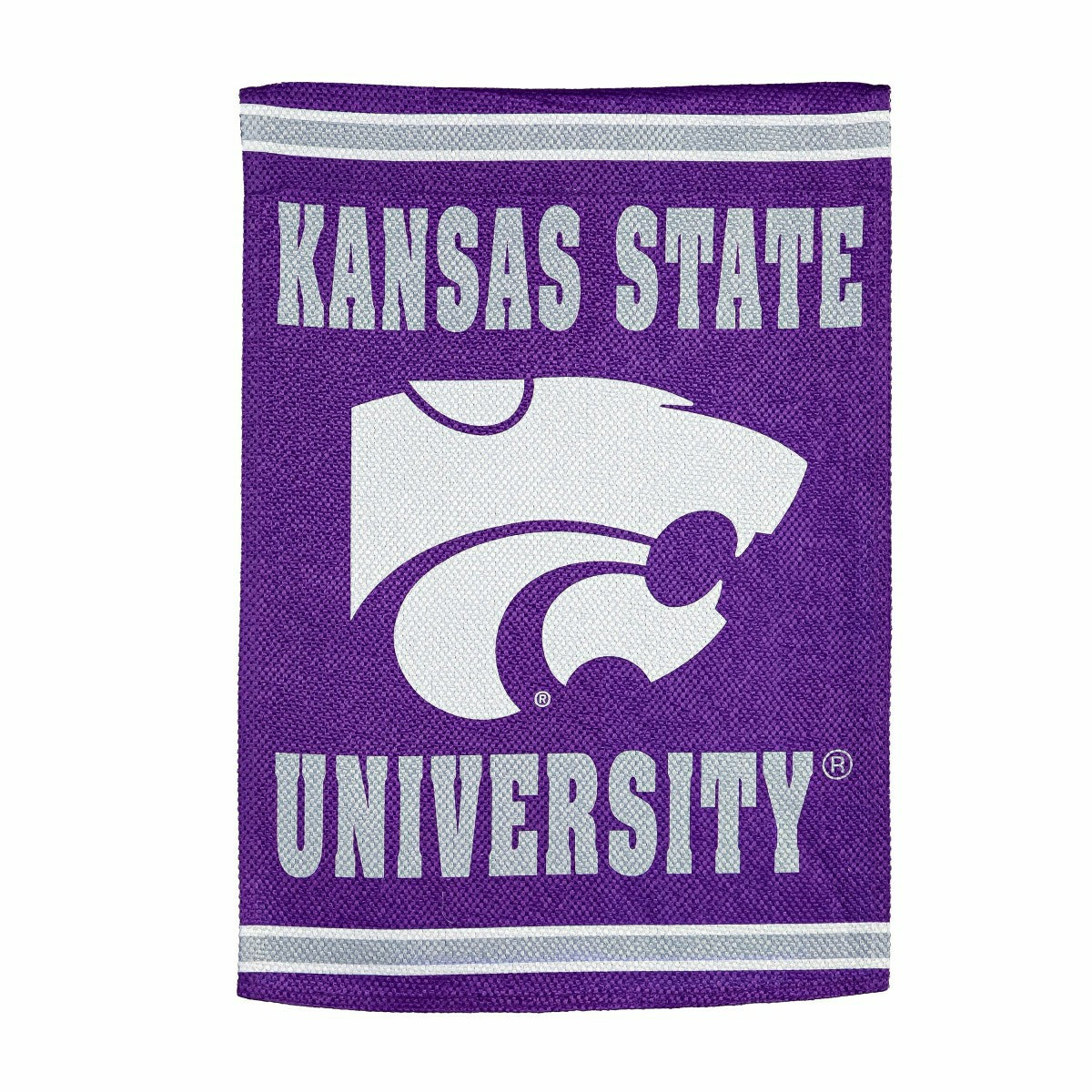 Embossed Suede Flag, GDN Size, Kansas State University, Collegiate, Home