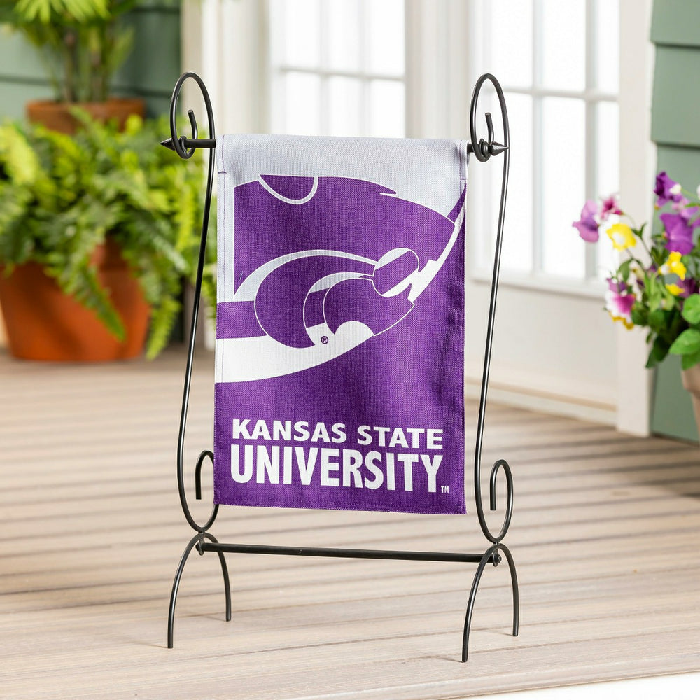Kansas State University Burlap Flag GDN Size, Collegiate, Home