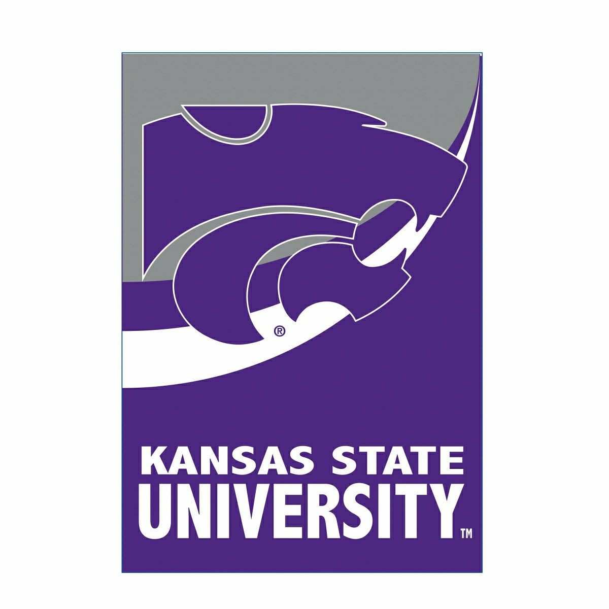 Kansas State University Burlap House Flag, Collegiate, Home