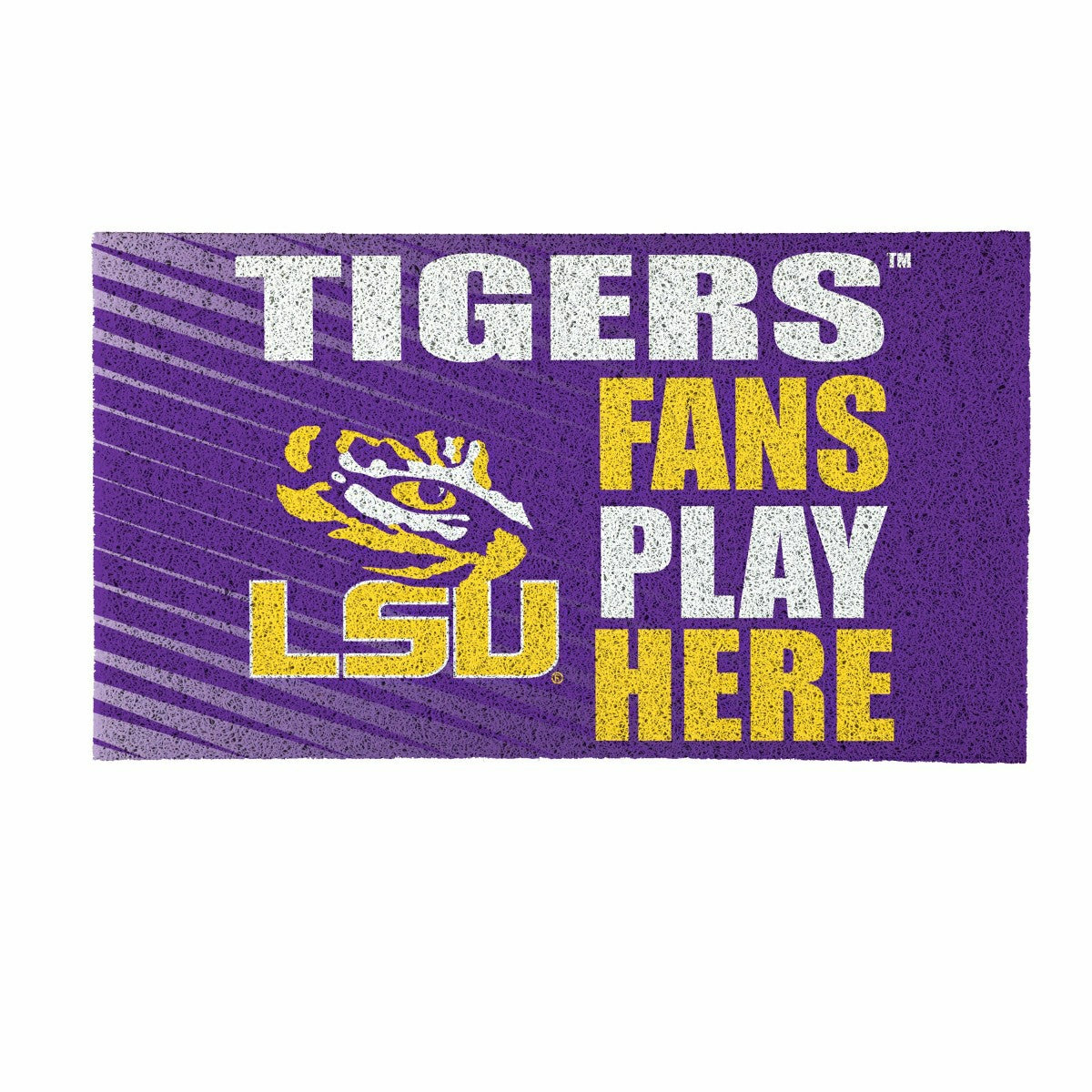 Louisiana State University Fan Mat, 28"x16", Collegiate