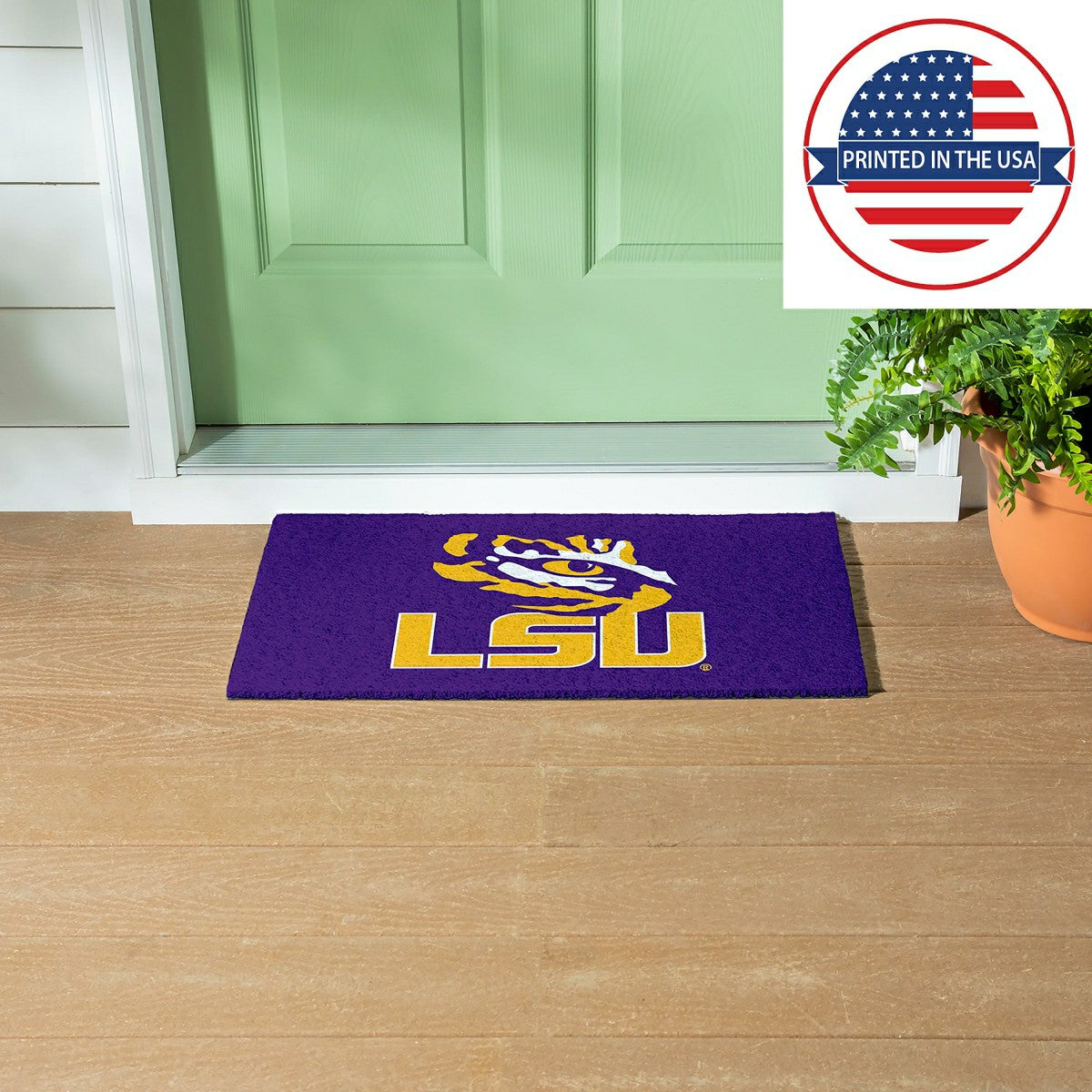 Full Color PVC Mat, 16" x 28", Louisiana State University, Collegiate