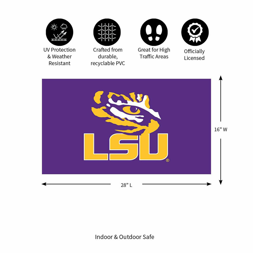 Full Color PVC Mat, 16" x 28", Louisiana State University, Collegiate