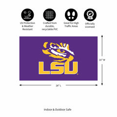 Full Color PVC Mat, 16" x 28", Louisiana State University, Collegiate