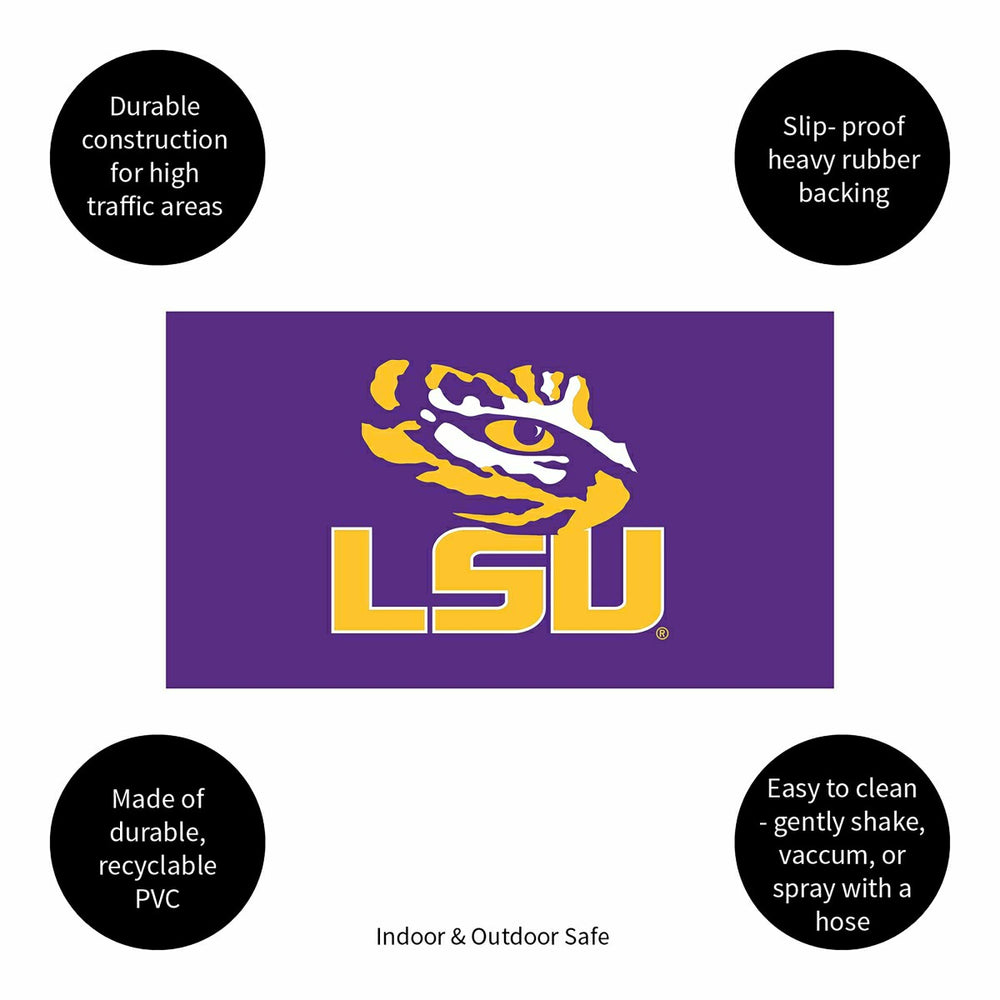Full Color PVC Mat, 16" x 28", Louisiana State University, Collegiate