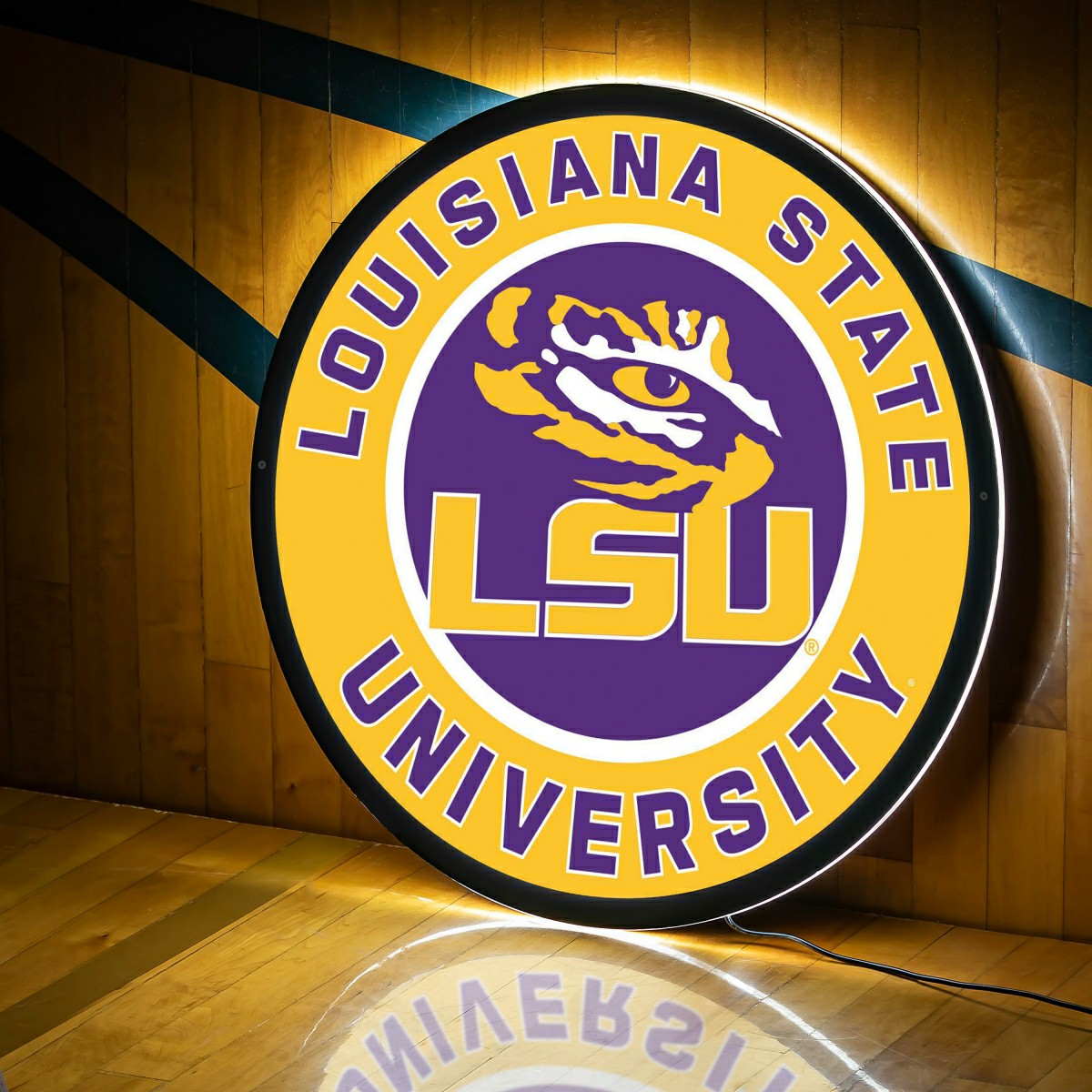 LED Wall Decor, Round, Louisiana State University, Collegiate, Home