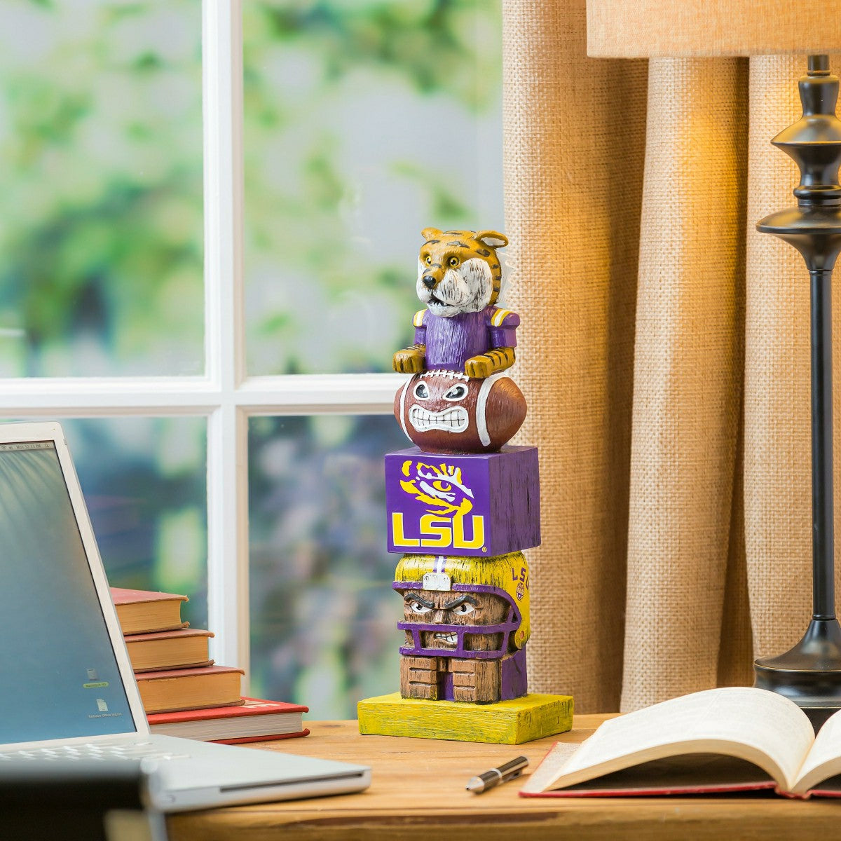 LSU Tigers Tiki Team Totem Garden Statue, Collegiate, Home